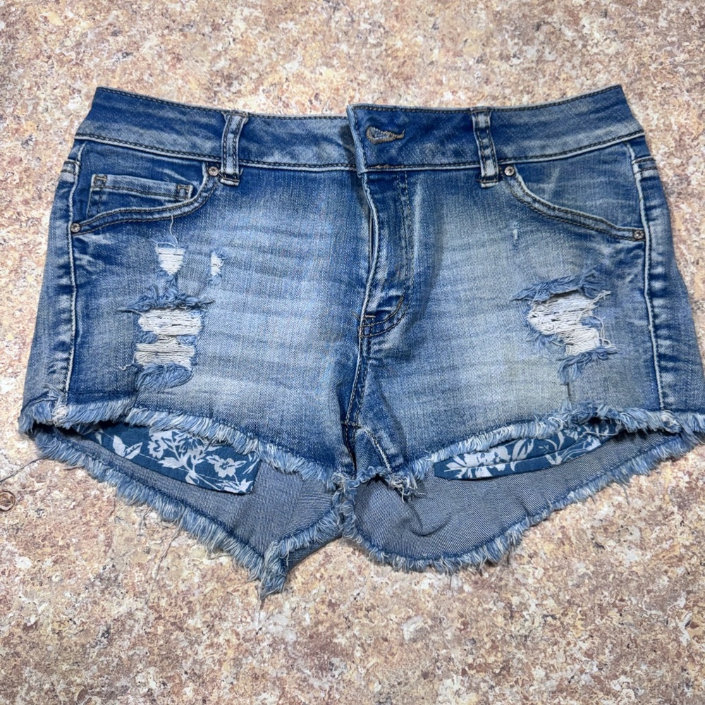Denim Distressed Women Shorts